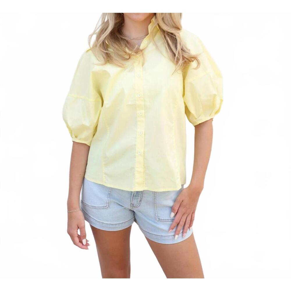 NEW PINCH marigold top in pastel butter